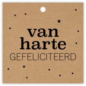 Kaartje gefeliciteerd + 1,60